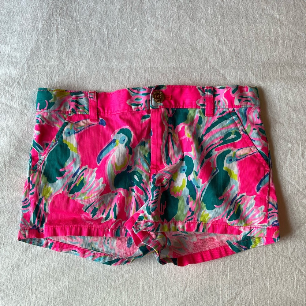 Lily Pulitzer girls tropical shorts size 10